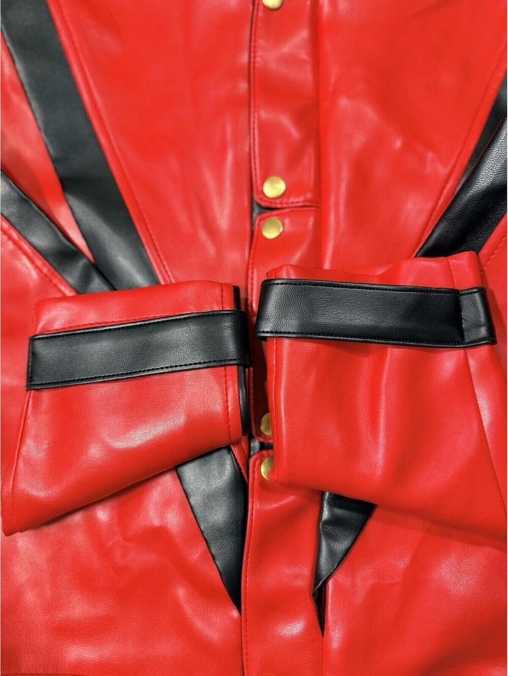 Charades Michael Jackson Thriller Jacket Red Custome Size Small - Picture 6 of 16